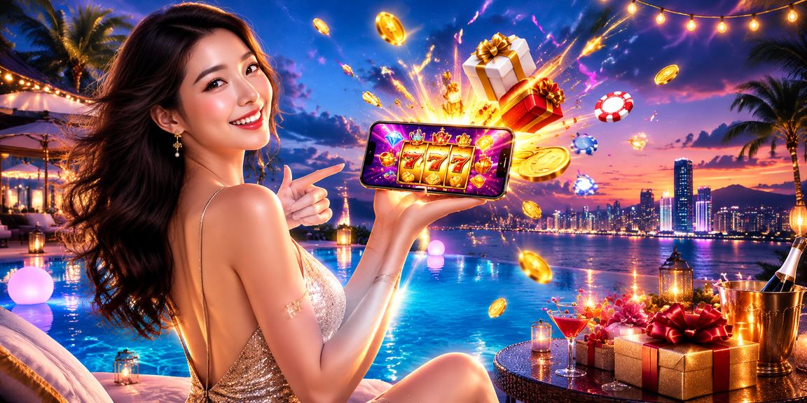 Người dùng Nha Trang xem trò chơi slot trên thiết bị di động gần bãi biển